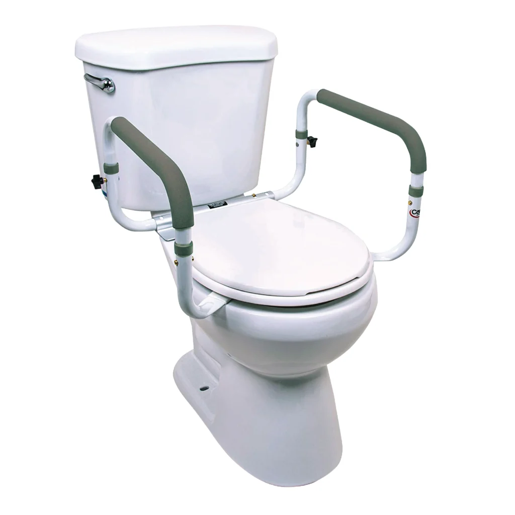 Carex toilet safety frame bathroom support rail for elderly Carex toilet safety frame for elderly providing bathroom support and stability