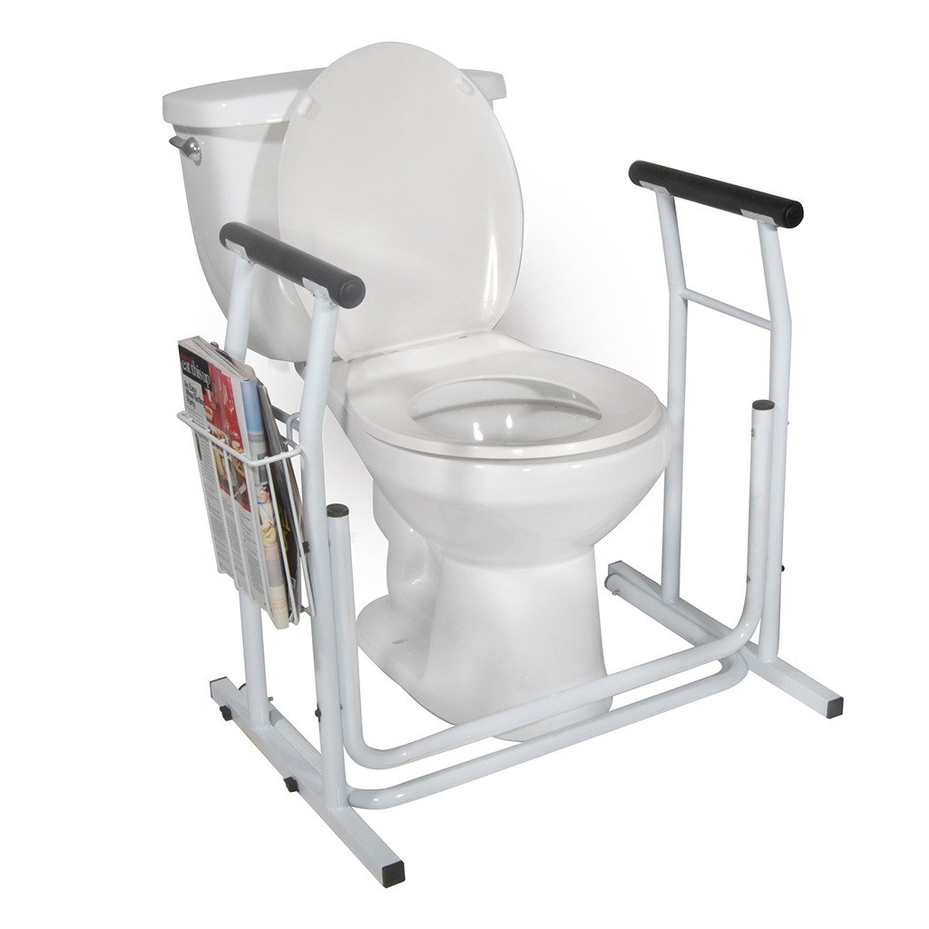 Drive Medical RTL12079 bathroom grab bar toilet safety rail for elderly Drive Medical RTL12079 bathroom grab bar toilet safety rail for elderly
