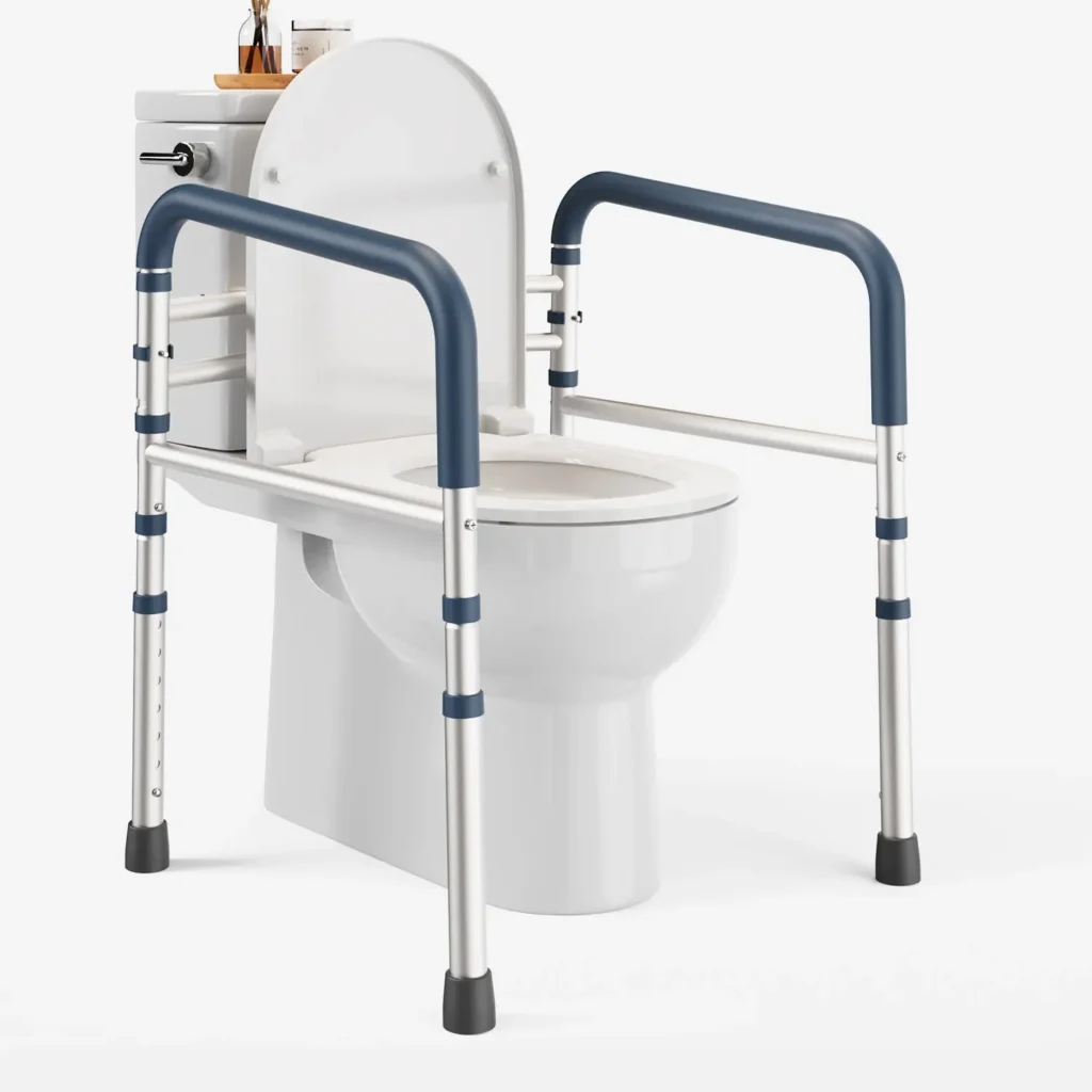 PELegon adjustable toilet safety rail heavy duty bathroom support for seniors PELegon adjustable toilet safety rail heavy duty bathroom support for elderly