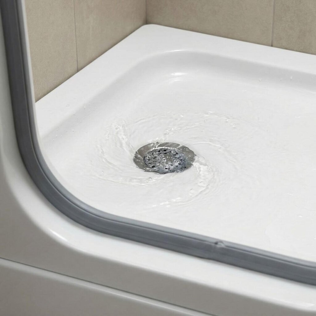 Walk-In Tub Door and Drain Features Walk-in tub door and fast drain system